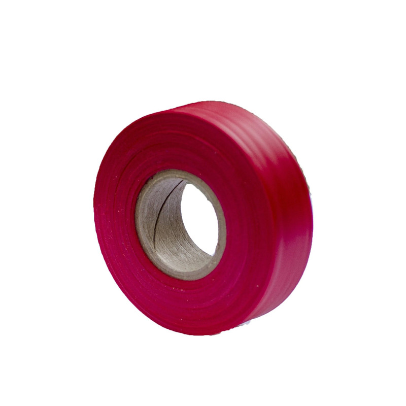 Flagging Tape - 1-3/16" W - 12 Pack - Color:Red - Length:300&apos;